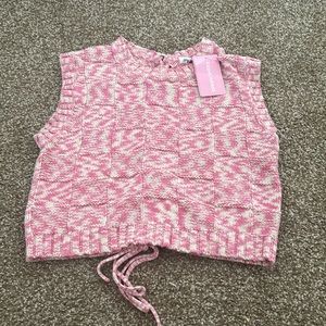 Steve Madden Pink Sweater Vest